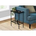 Daphnes Dinnette 24 in. Contemporary Accent Table, Black DA3072193